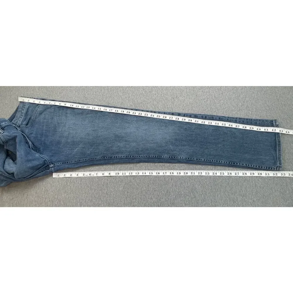 Banana Republic Jeans Men 34‎ x 34 Blue Cotton Blend Stretch Slim Straight